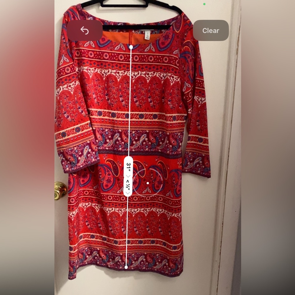 Old Navy | Women’s Dress | Large | Like New | 3/4 Sleeve | Casual | Colorful - Picture 14 of 16